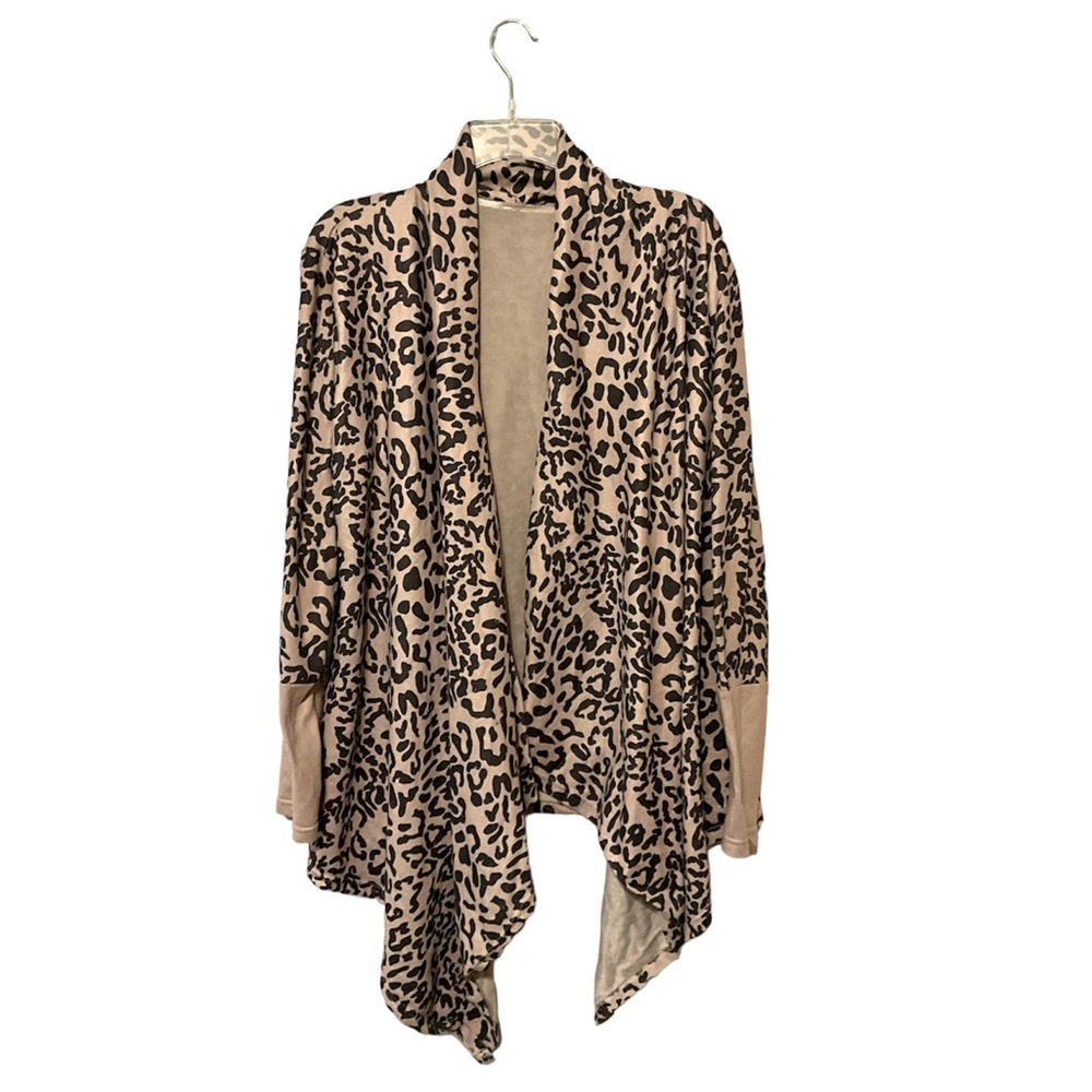 Boutique Leopard Cardigan top brown black